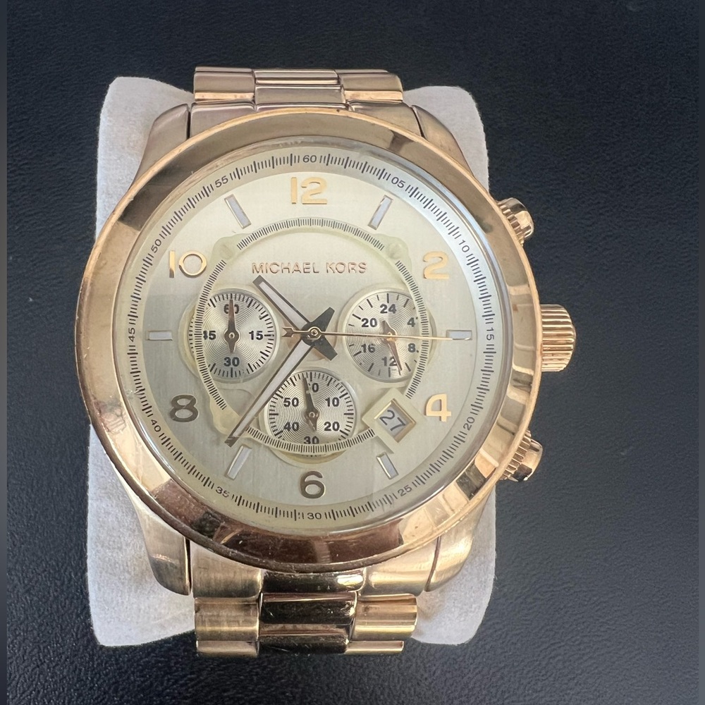 Michael Kors Gold Stainless Steel Chronograph Watch